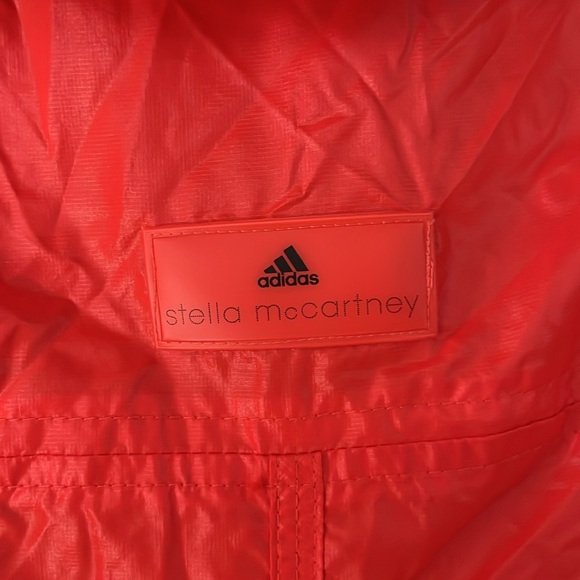 Stella McCartney By Adidas Orange Red Jacket Sz M Oversized Zip Jacket - Picture 11 of 16